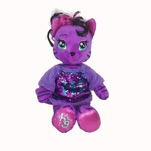 Build-A-Bear Workshop Honey Girls HG Teegan Purple Cat Plush Toy 19" 2017